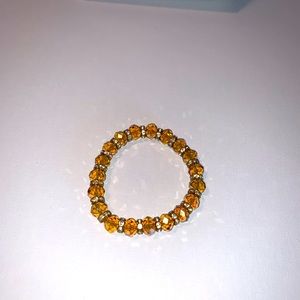 Honey yellow beaded bracelet